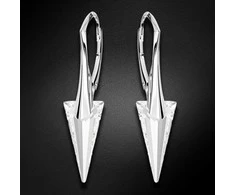 Diamond Sky Jewelry Sidabriniai auskarai moterims DiamondSky „Spike II“ su Swarovski kristalais