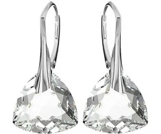 Diamond Sky Jewelry Sidabriniai auskarai moterims DiamondSky „Evening Shine" su Swarovski kristalais