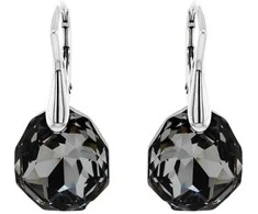 Diamond Sky Jewelry Sidabriniai auskarai moterims DiamondSky „Frozen Edges (Sidabrinis Night)" su Swarovski kristalais