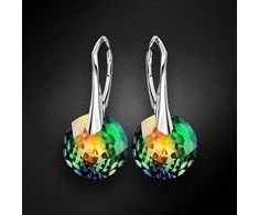 Diamond Sky Jewelry Sidabriniai auskarai moterims DiamondSky „Marianne (Vitrail Medium)“ su Swarovski kristalais