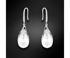 Diamond Sky Jewelry Sidabriniai auskarai moterims DiamondSky „Baroque III“ su Swarovski kristalais
