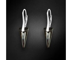 Diamond Sky Jewelry Sidabriniai auskarai moterims DiamondSky „Spike (Sidabrinis Night)“ su Swarovski kristalais