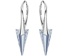 Diamond Sky Jewelry Sidabriniai auskarai moterims DiamondSky „Spike II (Mėlyna Shade)“ su Swarovski kristalais