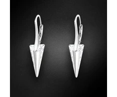 Diamond Sky Jewelry Sidabriniai auskarai moterims DiamondSky „Spike“ su Swarovski kristalais