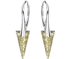 Diamond Sky Jewelry Sidabriniai auskarai moterims DiamondSky „Spike II (Gold Patina)“ su Swarovski kristalais