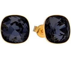 Diamond Sky Jewelry Sidabriniai auskarai moterims DiamondSky „Glare (Graphite)“ su Swarovski kristalais
