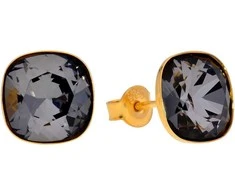 Diamond Sky Jewelry Sidabriniai auskarai moterims DiamondSky „Glare (Sidabrinis Night)“ su Swarovski kristalais