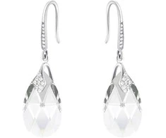 Diamond Sky Jewelry Sidabriniai auskarai moterims DiamondSky „Baroque III“ su Swarovski kristalais