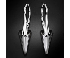 Diamond Sky Jewelry Sidabriniai auskarai moterims DiamondSky „Spike II (Sidabrinis Night)“ su Swarovski kristalais