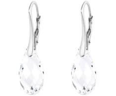 Diamond Sky Jewelry Sidabriniai auskarai moterims DiamondSky „Enchanté" su Swarovski kristalais