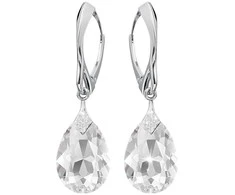 Diamond Sky Jewelry Sidabriniai auskarai moterims DiamondSky „Moon Shine" su Swarovski kristalais