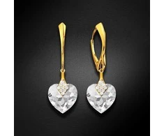 Diamond Sky Jewelry Sidabriniai auskarai moterims DiamondSky „Cute Valentine“ su Swarovski kristalais