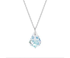 Diamond Sky Jewelry Sidabrinis kaklo papuošalas moterims DiamondSky „Baroque V (Aurora Borealis)“ su Swarovski kristalais