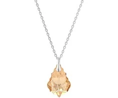 Diamond Sky Jewelry Sidabrinis kaklo papuošalas moterims DiamondSky „Baroque V (Golden Shadow)“ su Swarovski kristalais