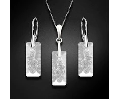 Diamond Sky Jewelry Sidabrinis papuošalų rinkinys moterims DiamondSky „Growing Crystal II“ su Swarovski kristalais