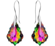 Diamond Sky Jewelry Sidabrinis papuošalų rinkinys moterims DiamondSky „Baroque IV (Vitrail Medium)“ su Swarovski kristalais