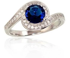 Sidabrinis žiedas Diamond Sky "Comet II"