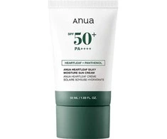 ANUA Heartleaf Silky Moisture Mild Sunscreen SPF50+ PA++++ veido kremas, 50 ml
