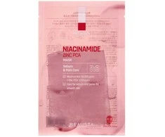 BEAUSTA Derma 2X Niacinamide Zinc PCA Mask - lakštinė veido kaukė, 1 vnt