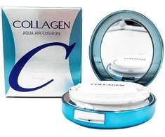 ENOUGH Collagen Aqua Air Cushion SPF50+ PA+++ - drėkinamasis makiažo pagrindas-kušonas su kolagenu, 15g