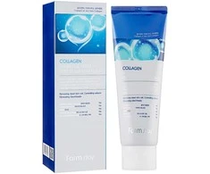 Valomosios veido putos FarmStay Collagen Vanduo Full Moist Deep Cleansing Foam 180 ml