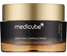 Medicube - Deep Vita C Capsule Cream - Brightening and Firming Face Cream - Skaistinantis ir stangrinantis veido kremas, 55 g