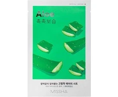 Missha Airy Fit Sheet Mask [Aloe] lakštinė veido kaukė, 19 ml