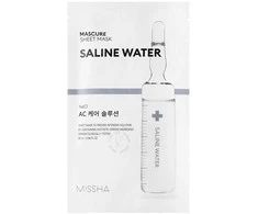 Missha Mascure Saline Vanduo Sheet Mask lakštinė veido kaukė nuo spuogų, 28 ml