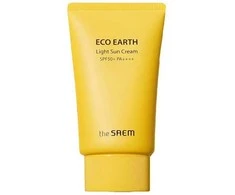 The Saem "Saem" lengvas apsauginis kremas nuo saulės SPF 50+ "Eco Earth" (lengvas kremas nuo saulės) 50 g