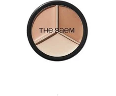 theSaem The Saem Maskuoklis Cover Perfection Triple Pot Maskuoklis 01 Correct rusvai gelsvas-13,5g