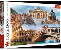 Trefl Dėlionė 1500 vnt. - Mėgstamiausios vietos Italijoje