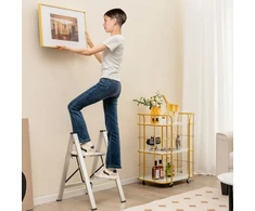 2 pakopų laipteliai sidabrinės spalvos