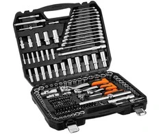 Neo Tools 220 dalių raktų rinkinys 1/2", 3/8", 1/4"