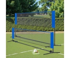 Songmics 300 cm Badmintonnetz, höhenverstellbar, Volleyballnetz