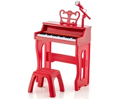 37 klavišų pianinas Juoda / Raudona