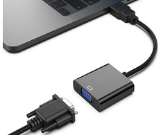 Adapteris HDMI į VGA, juodas