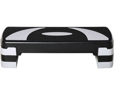 HOMCOM aerobikos stepas, reguliuojamas aukštis (10/15/20 cm), fitneso treniruoklis namams, iki 150 kg, 80x31x10-20 cm