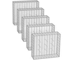 Songmics Gabionų krepšiai su 5 x 10 cm akių dydžiu, 5 vnt.