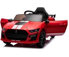 Lean Cars Lean Toys Elektromobilis vaikams Ford Mustang GT500 Shelby, Raudonos spalvos