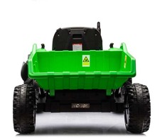 Lean Cars Akumuliatorinis traktorius su priekaba HC-306, 24V, žalias