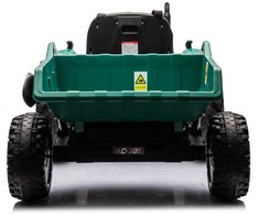 Lean Cars Akumuliatorinis traktorius su priekaba HC-306, 24V, tamsiai žalias