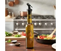 Aliejaus ir acto stiklinis butelis su dozatoriumi 210 ml