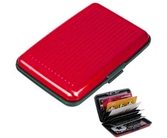 Card case documents aliuminio wallet