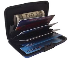 Card case documents aliuminio wallet