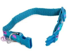Fabric collar for dog cat with bell 1.5