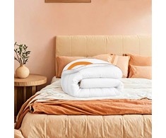 SONGMICS HOME antklodė 200 x 135 cm su 8 kilpomis, debesų balta