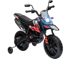 Aprilia licencijuotas vaikiškas elektromotociklas su 2 varikliais, raudonas, 106,5 × 56 × 80 cm
