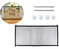 Security gate partition dog cat door