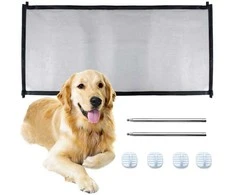Security gate partition dog cat door