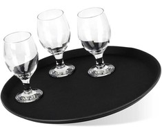 Aptarnavimo padėklas 40 cm juodas